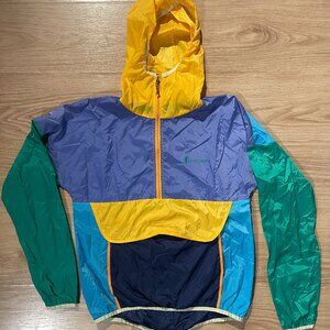 Cotopaxi Teca Half-Zip Windbreaker - Women's Small - Blue Yellow Purple
